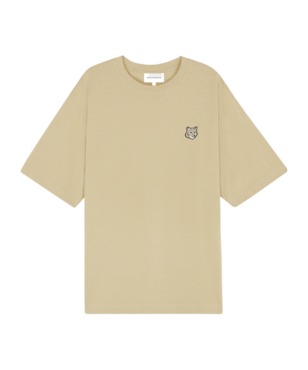 Maison Kitsuné Bold Fox Head-patch T-shirt In Brown