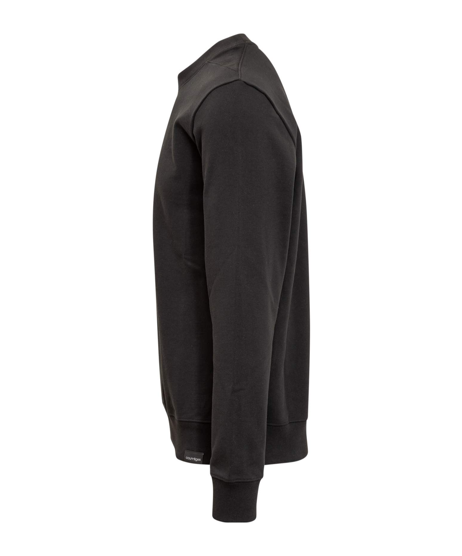 Courrèges Courreges Black Cotton Sweatshirt In Black