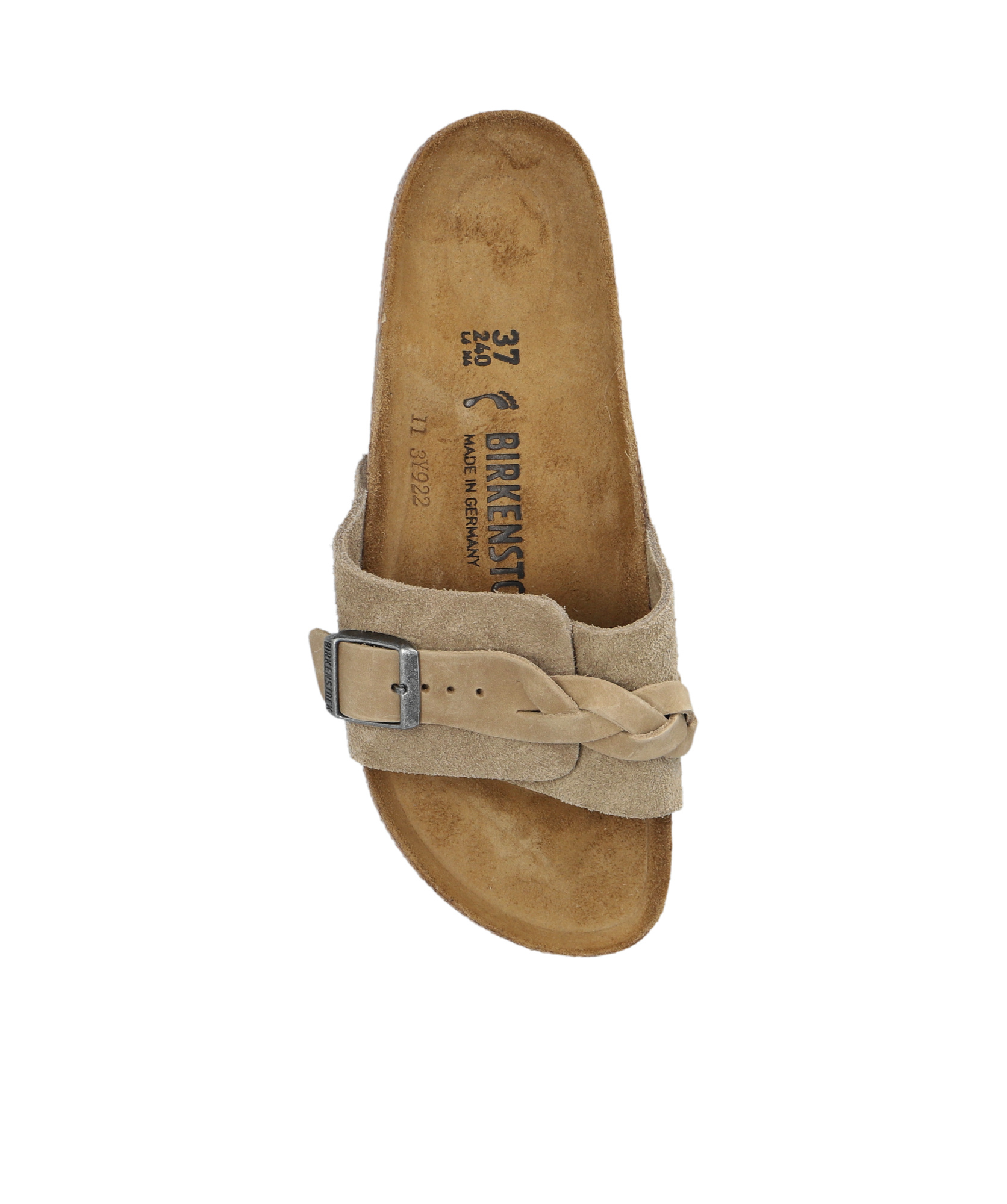 Birkenstock Buckled Suede Sandals In Brown