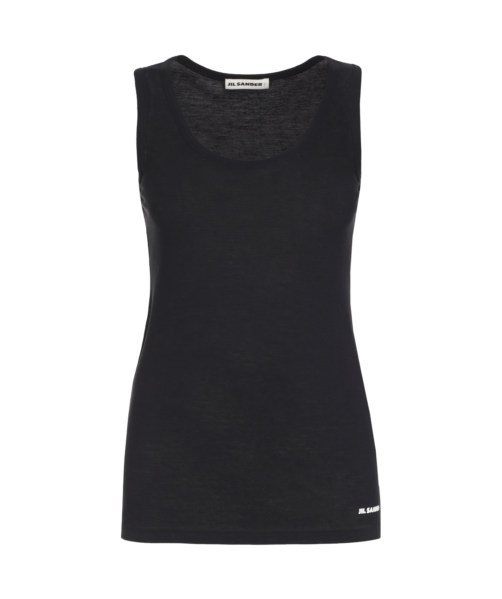 Shop Jil Sander Round-necked Vest In Black