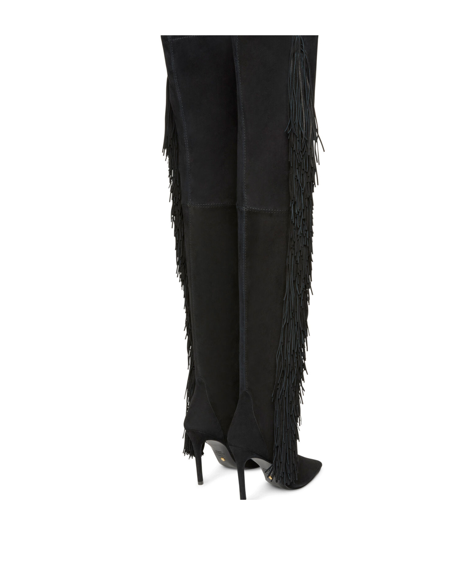 Stuart Weitzman Ultrastuart Fringe 100mm Boots In Black