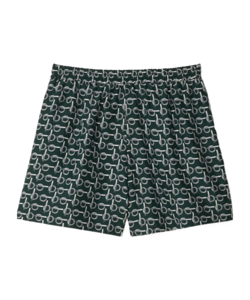 Shop Burberry B-print Silk In Green