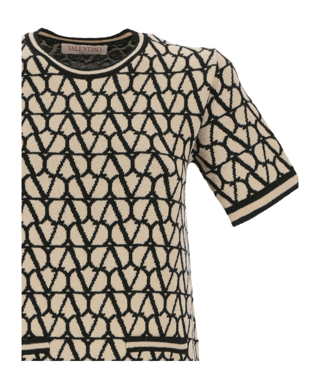 Valentino Toile Iconographe Jacquard Minidress In Nude