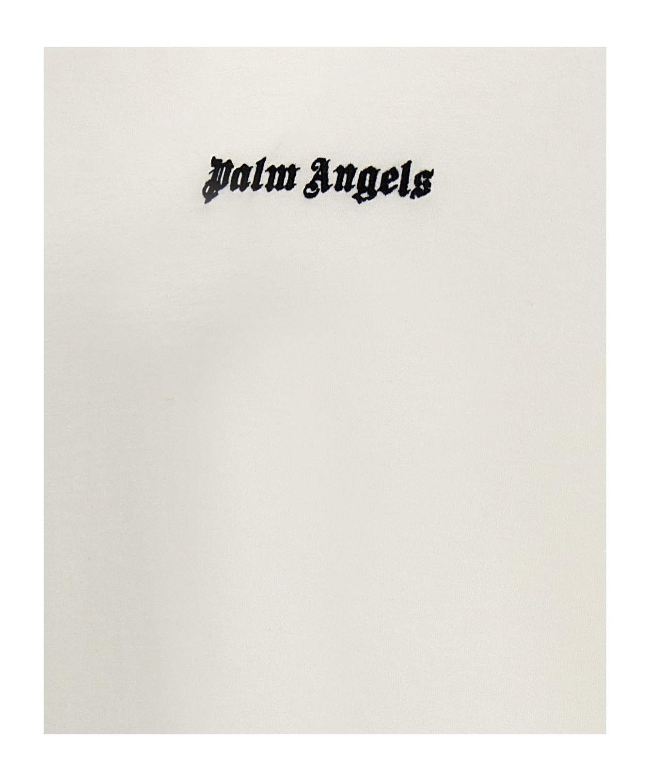 Palm Angels White T-shirt With Frontal Logo In White