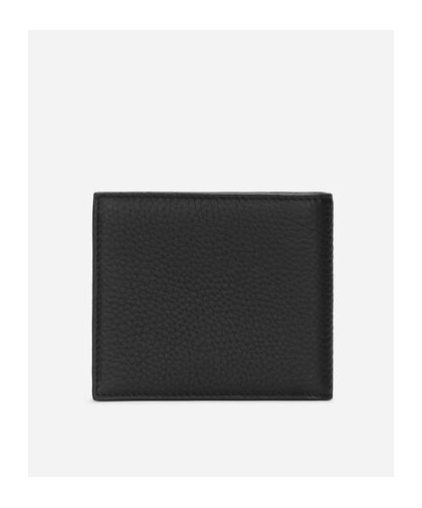 Dolce & Gabbana Black Bifold Wallet With Quilted Leather In Black