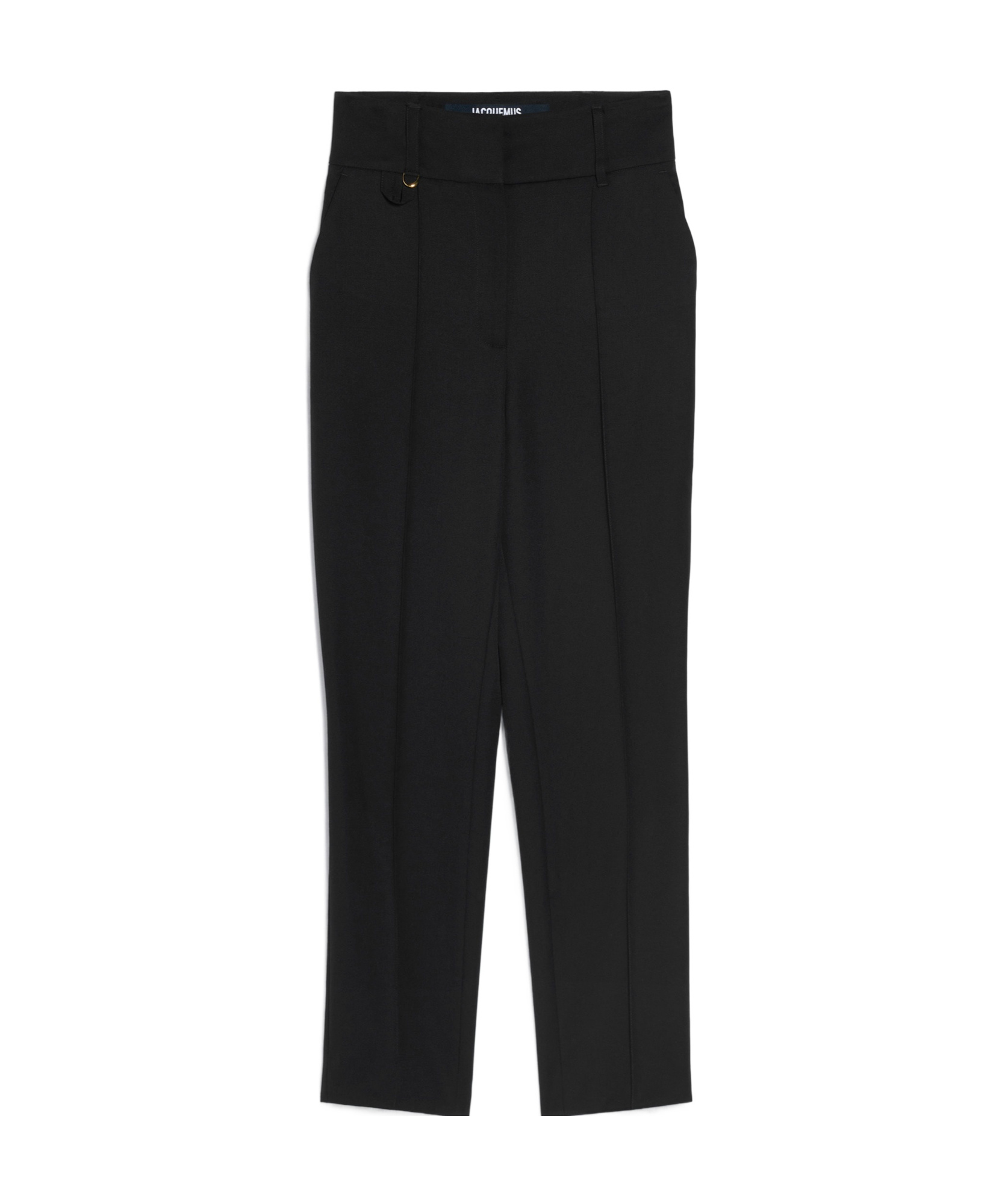 Jacquemus High-waisted Casual Pants In Black