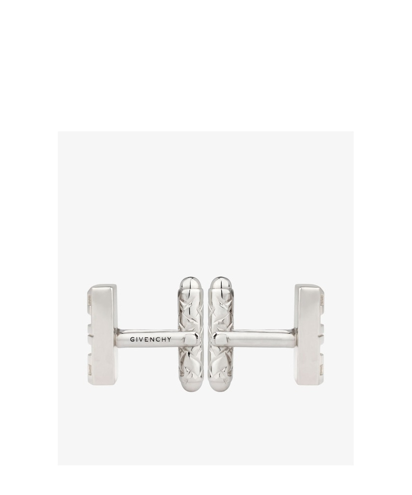 Givenchy 4g Cufflinks In Metal In White