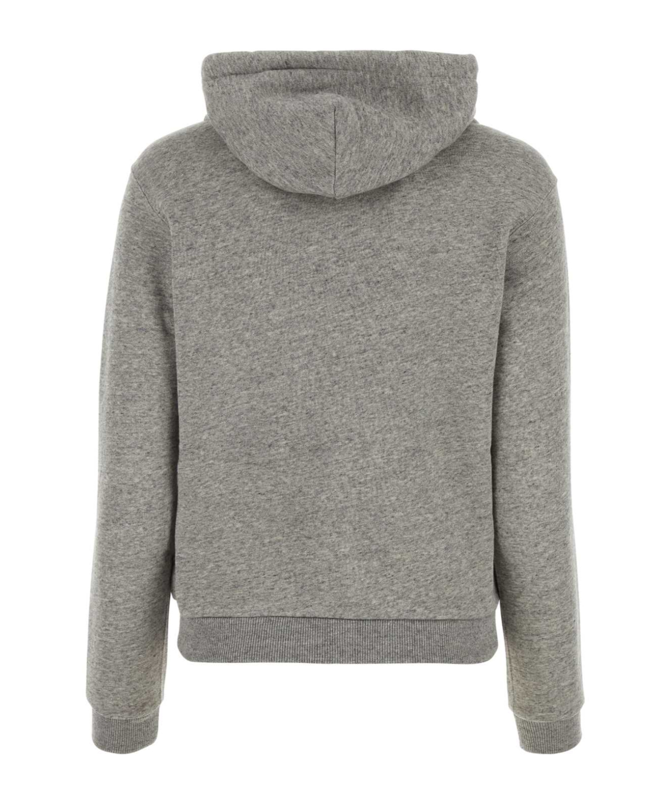 Polo Ralph Lauren Hooded Cotton Sweatshirt Front Pockets In Gray