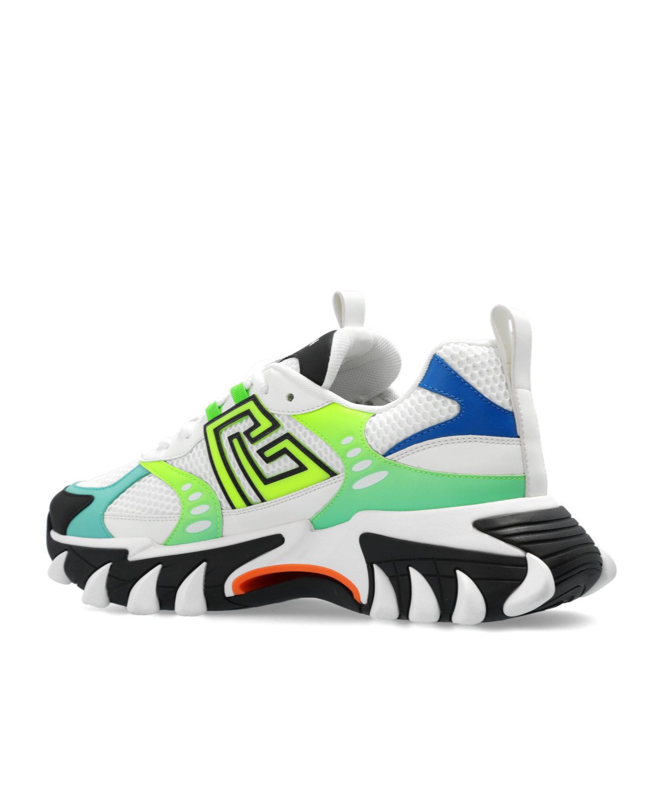 Balmain B-east Pb Trainers In Technical Materials And Mesh In White