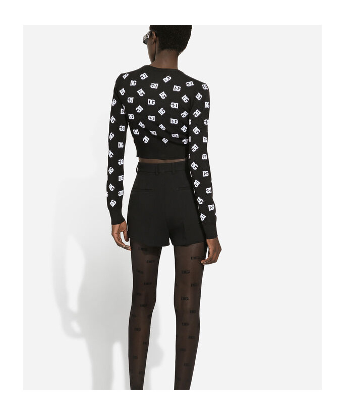 Dolce & Gabbana Long Sleeve Sweater In Black