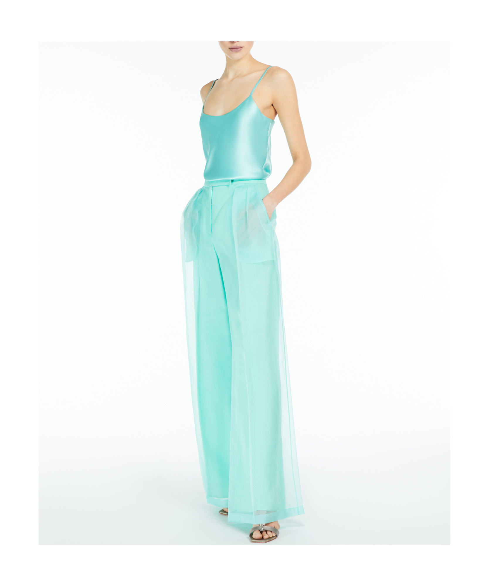 Max Mara Thin Shoulder Strap In Blue
