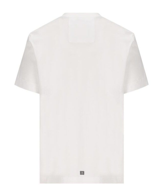 Givenchy Crew Neck T-shirt With Ribbed Neckline In White