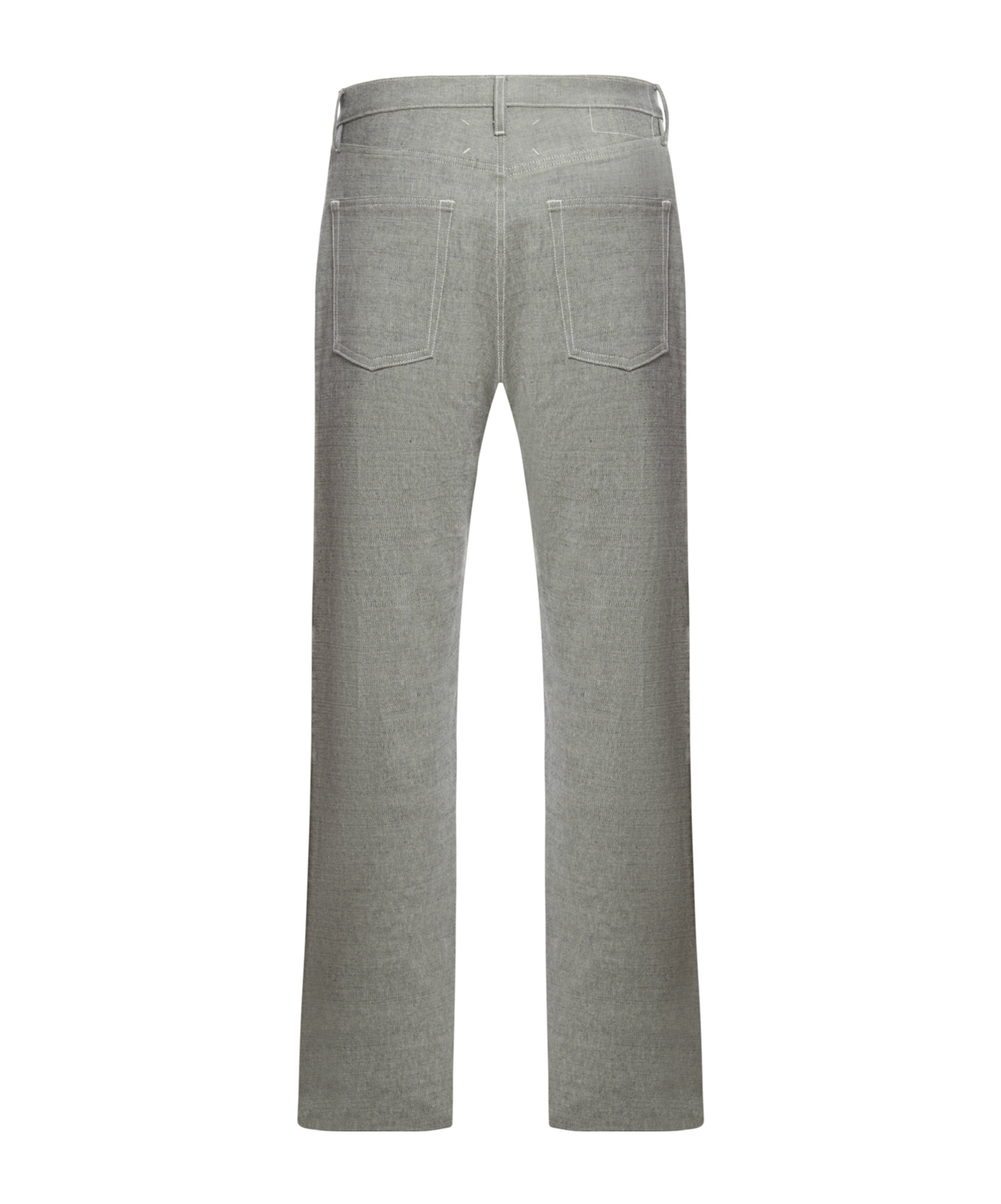 Maison Margiela Denim Jeans With Wide Leg And Pockets In Gray
