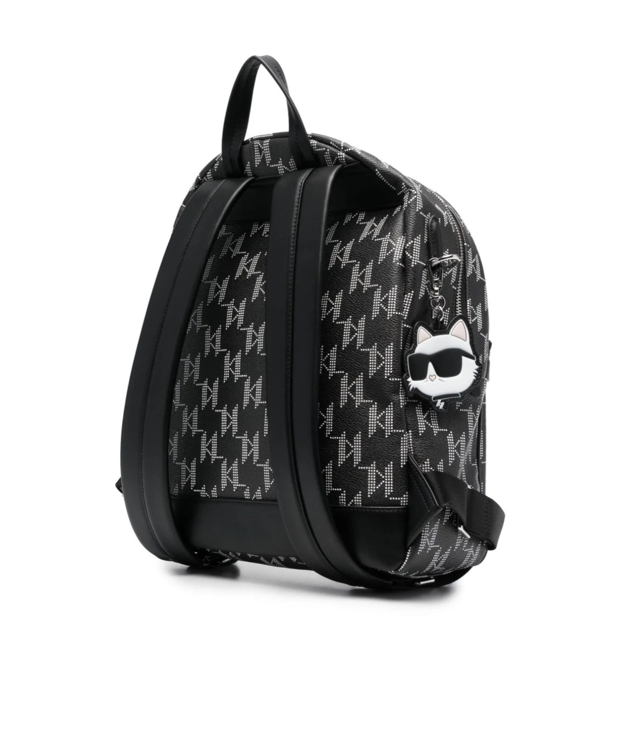 Karl Lagerfeld K/ikonik 2.0 Monogram Backpack In Black