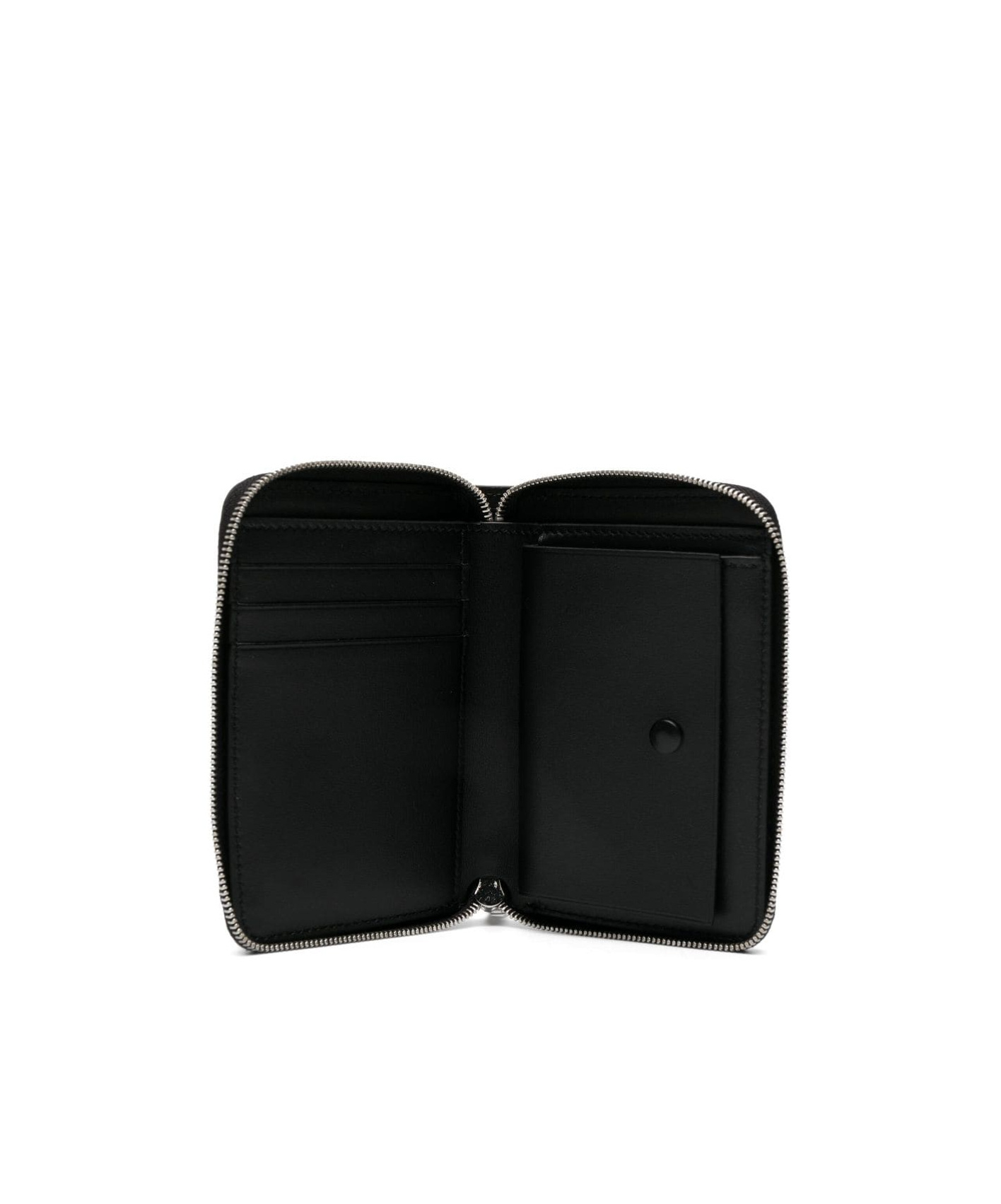 Jil Sander Logo-debossed Leather Wallet In Black