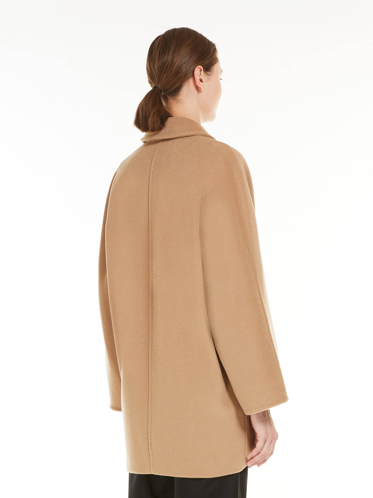 Max Mara Womens Camel Rebus Notch-lapel Relaxed-fit Wool And Cashmere Coat In Nude