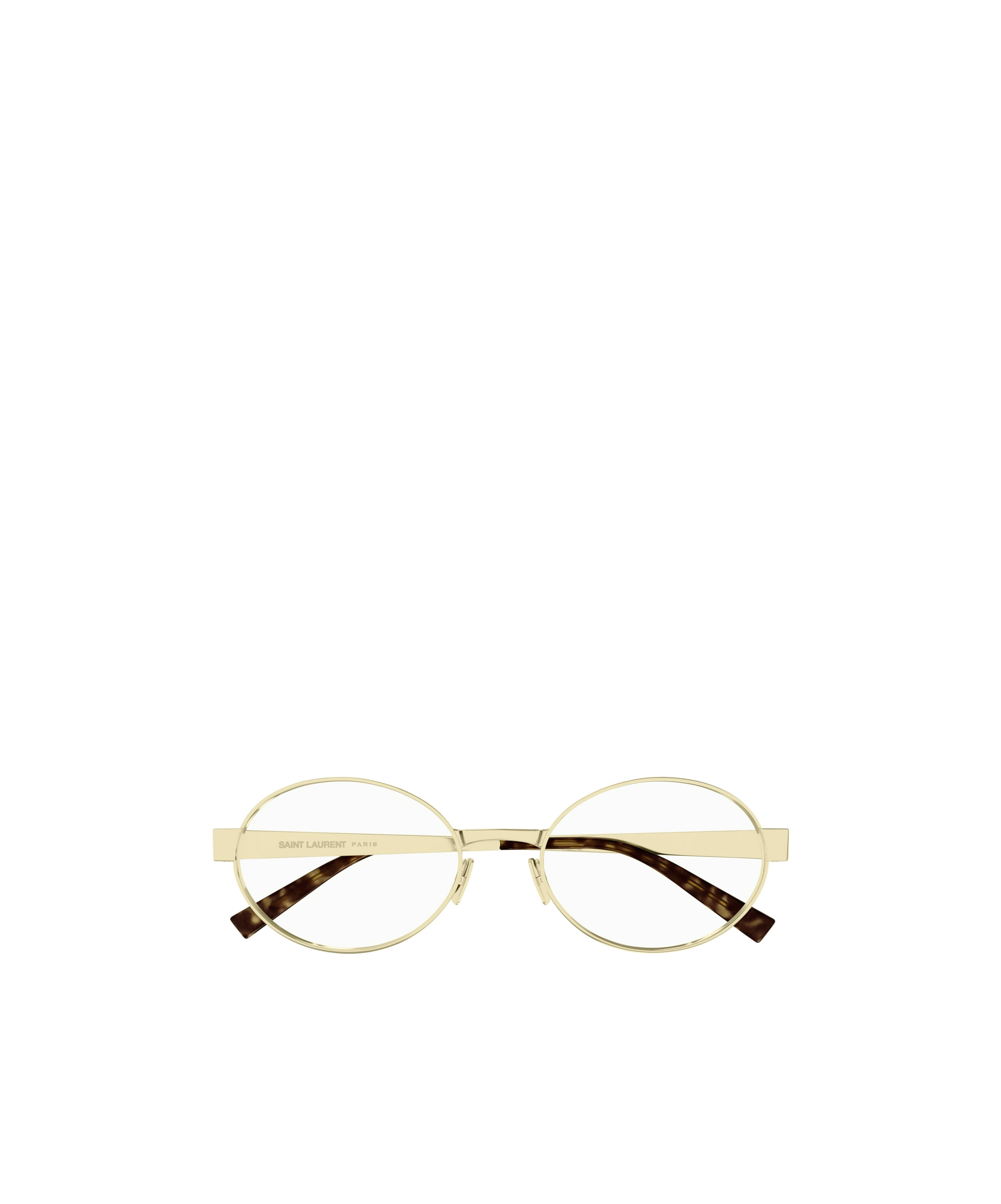 Saint Laurent Oval-frame Glasses In Nude