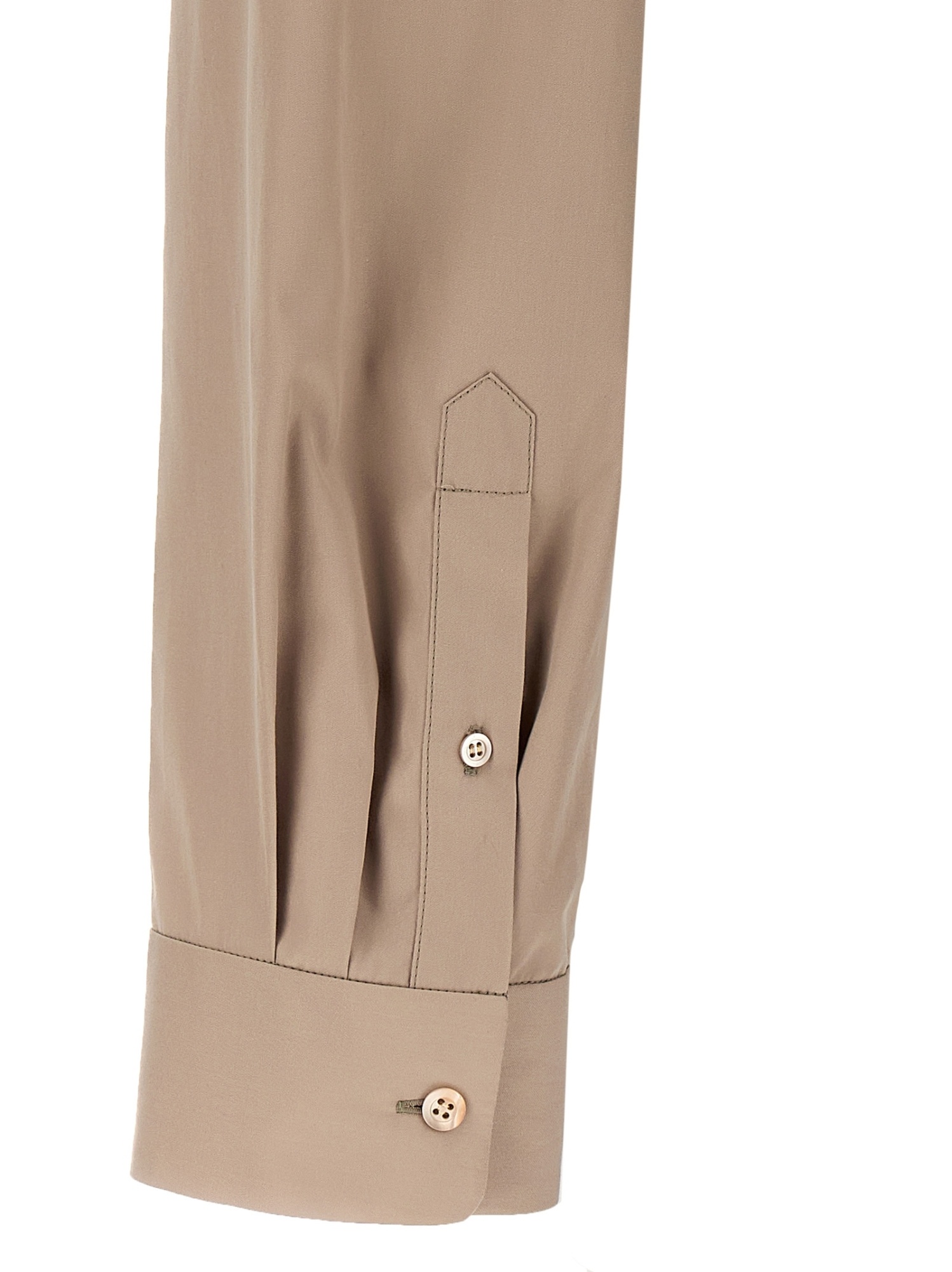 Shop Dries Van Noten Bow Detailed Cropped Shirt In Nude