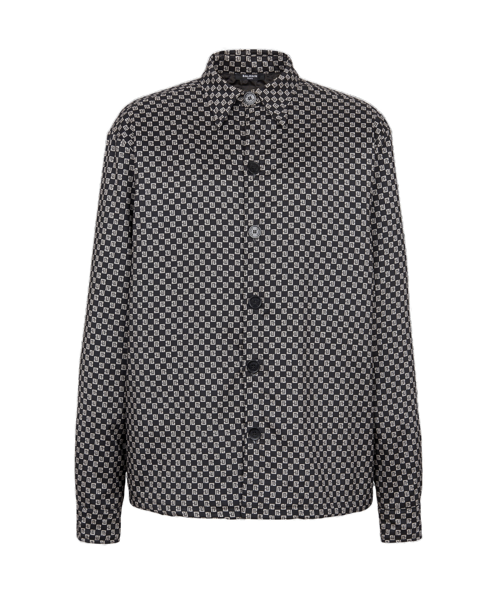 Balmain Logo Shirt In Black