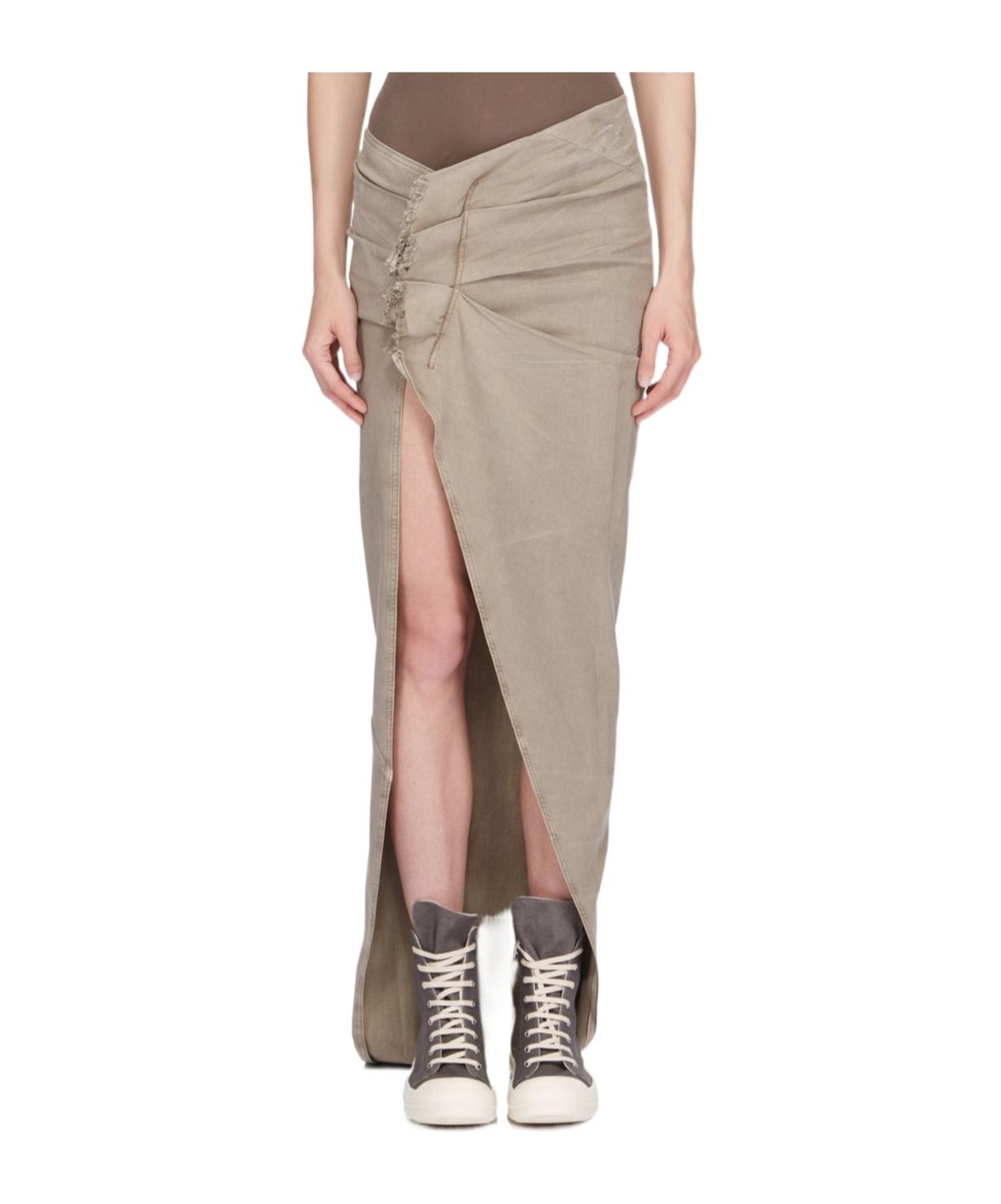 RICK OWENS EDFU DENIM SKIRT