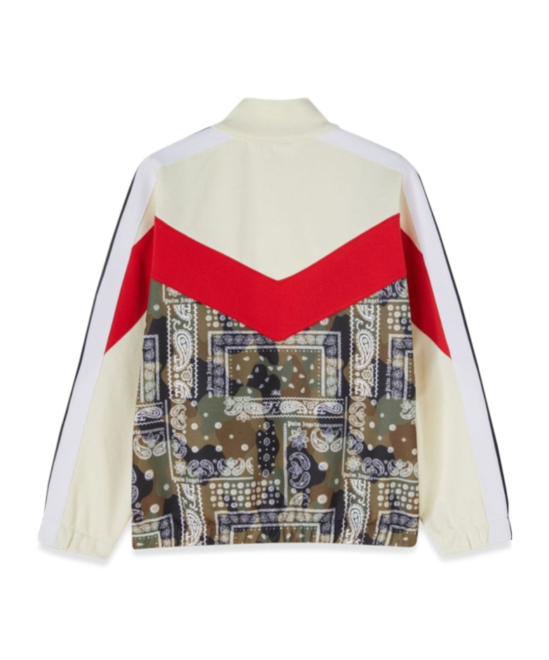 Palm Angels Camouflage-print Zip-up Jacket In White