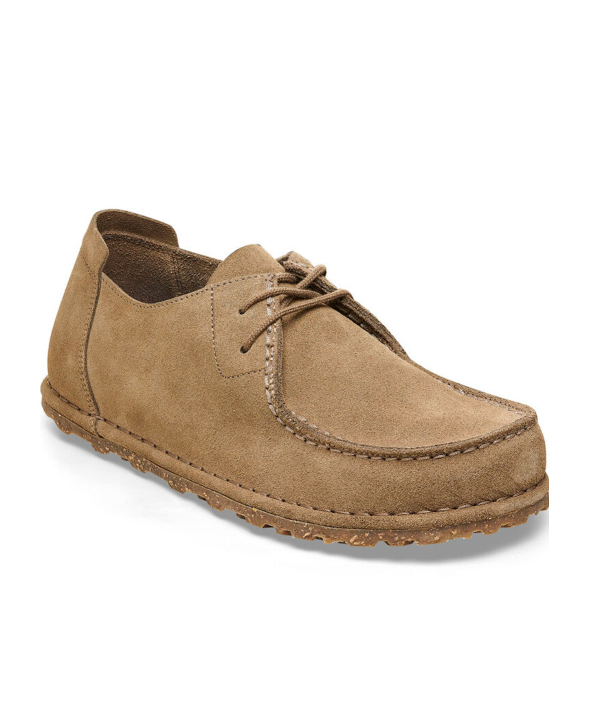 Birkenstock Utti Lace Suede Derby Shoes In Brown