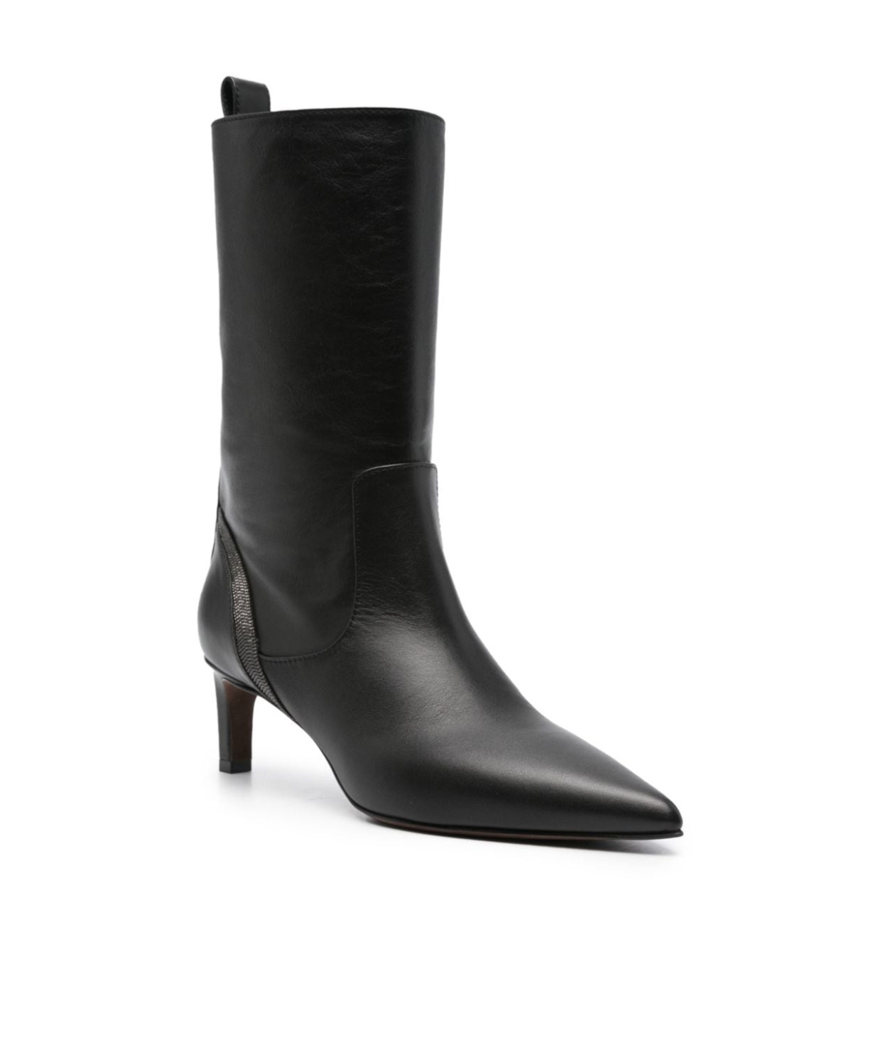 Brunello Cucinelli 70mm Mid-calf Boots In Black