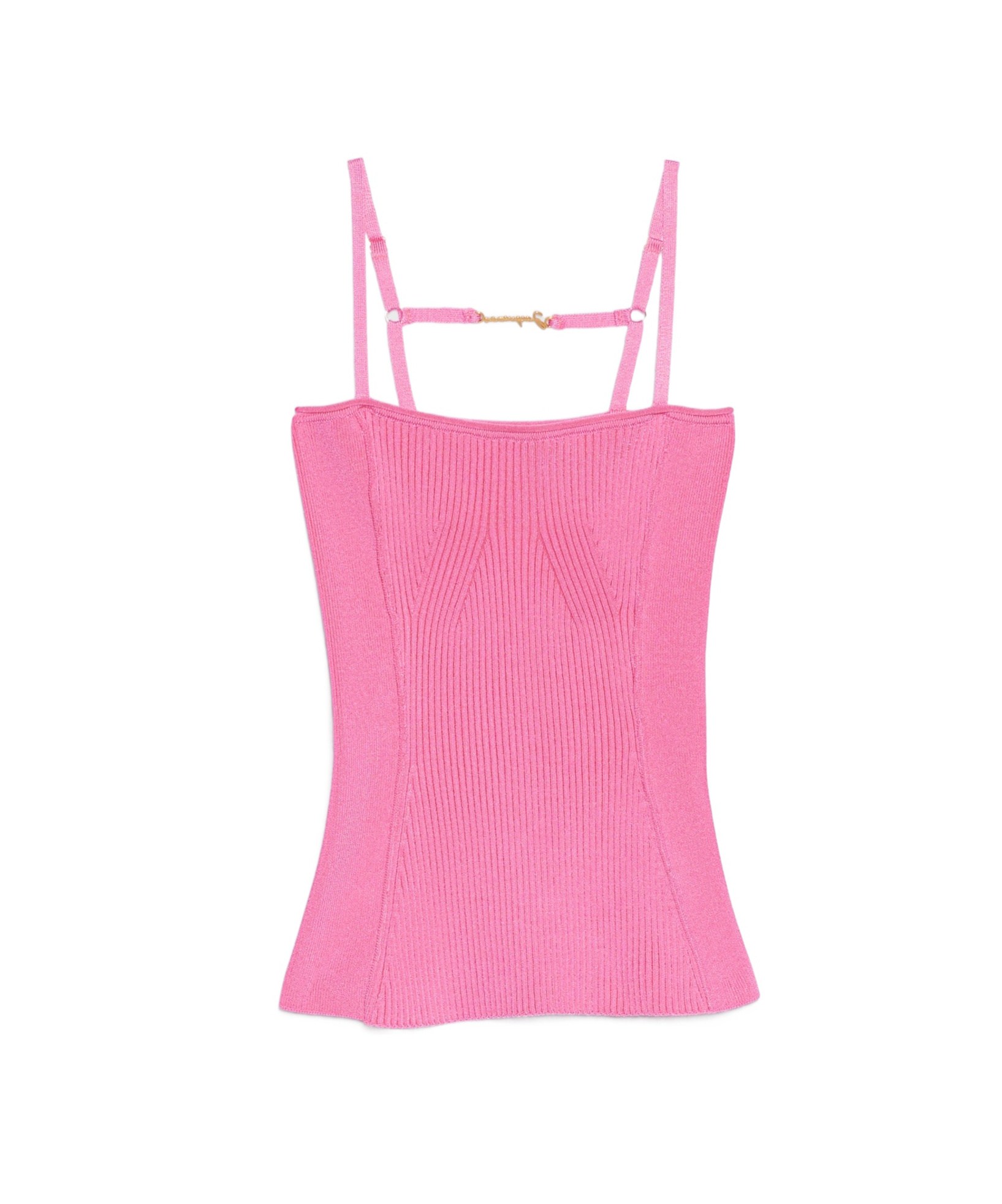 Jacquemus Rib Knitting Sling In Pink