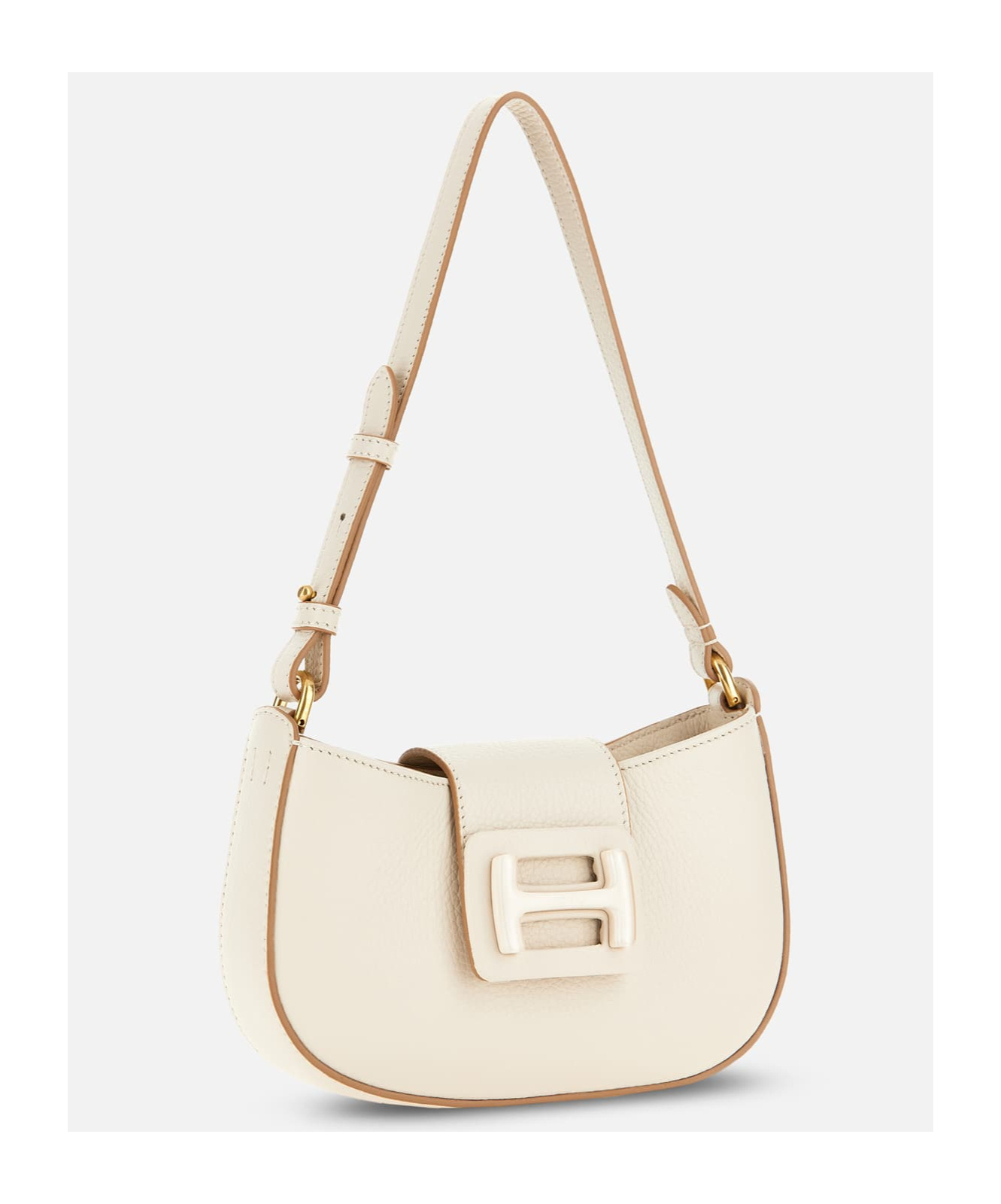 Hogan H-bag Leather Shoulder Bag In White