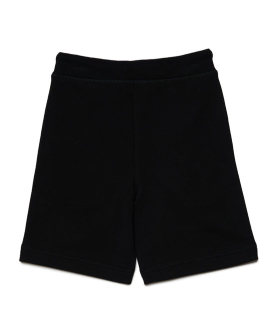Dsquared2 Logo-print Cotton Shorts In Black