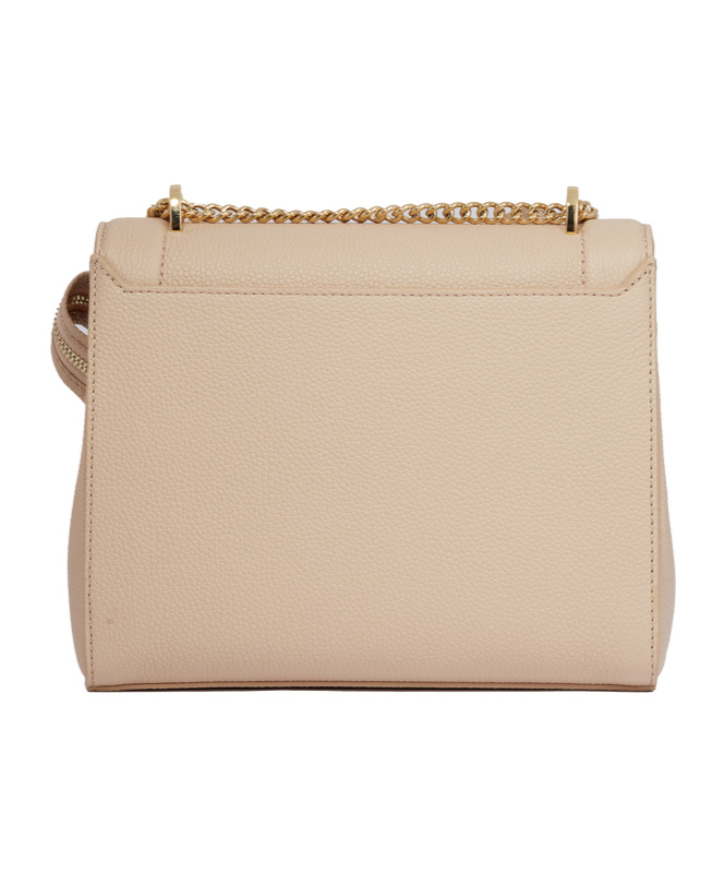 Lancel Ninon Leather Shoulder Bag In Nude
