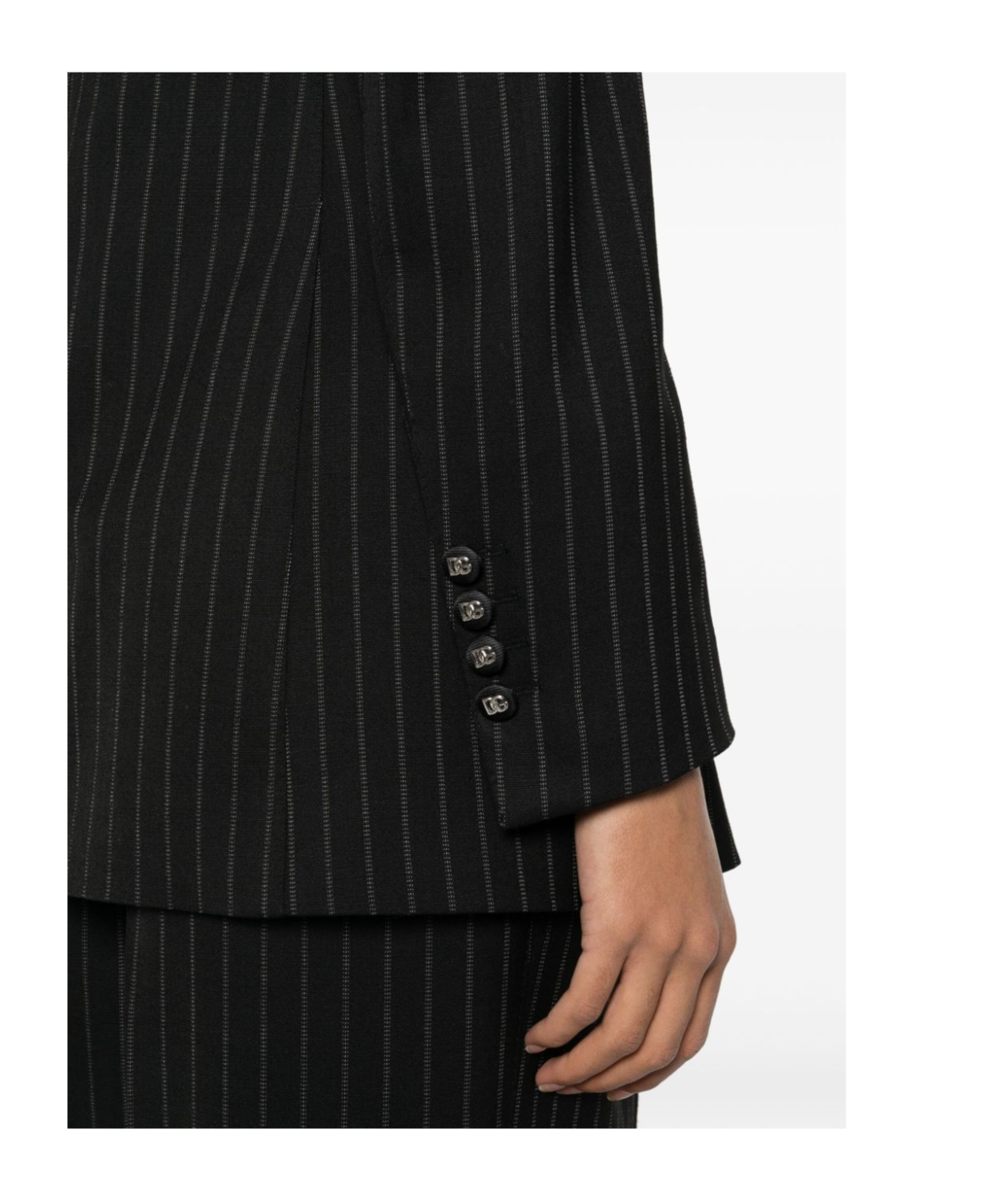 Dolce & Gabbana Pinstripe Jacket In Brown