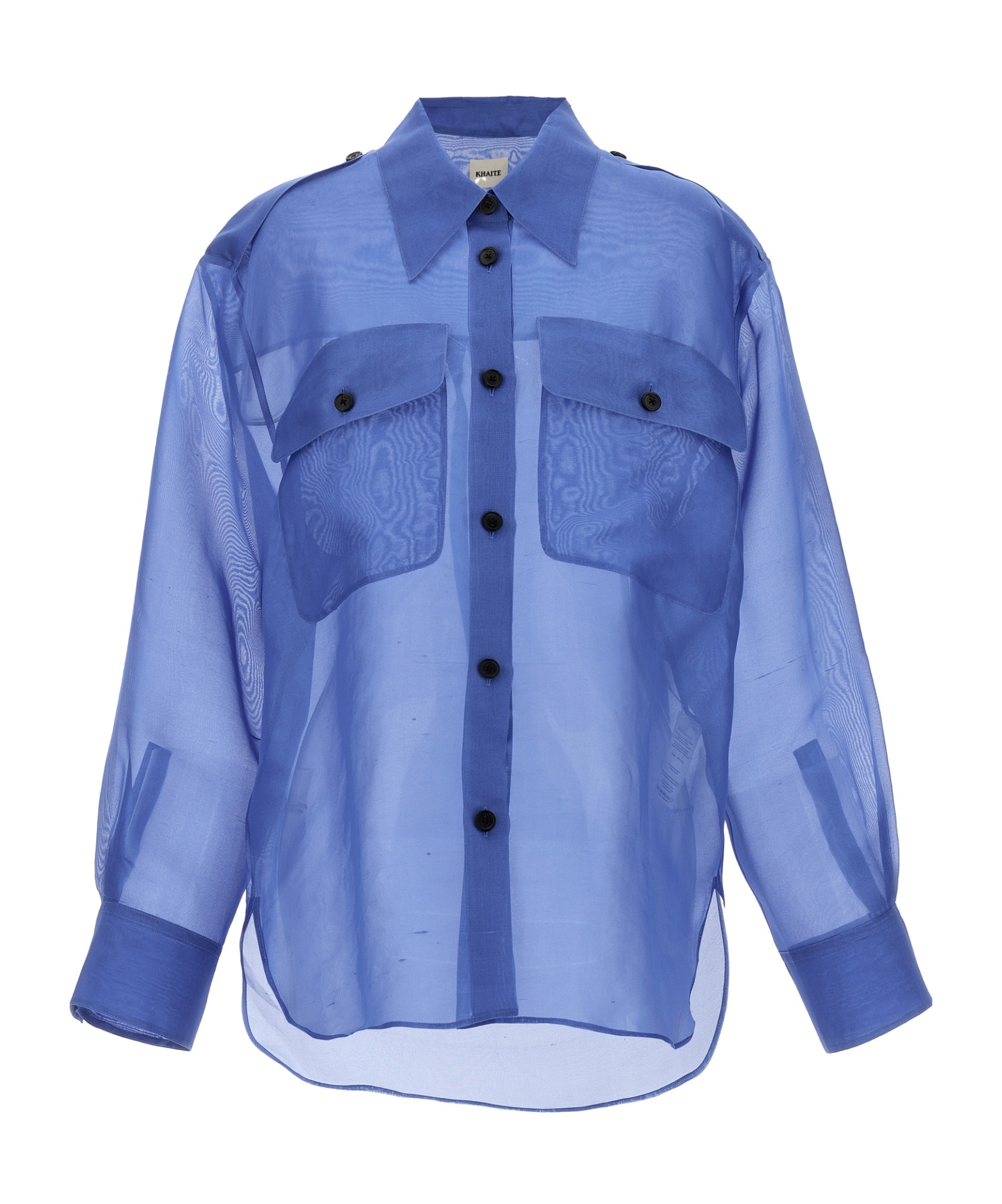 KHAITE LAPEL LONG-SLEEVED SHIRT 