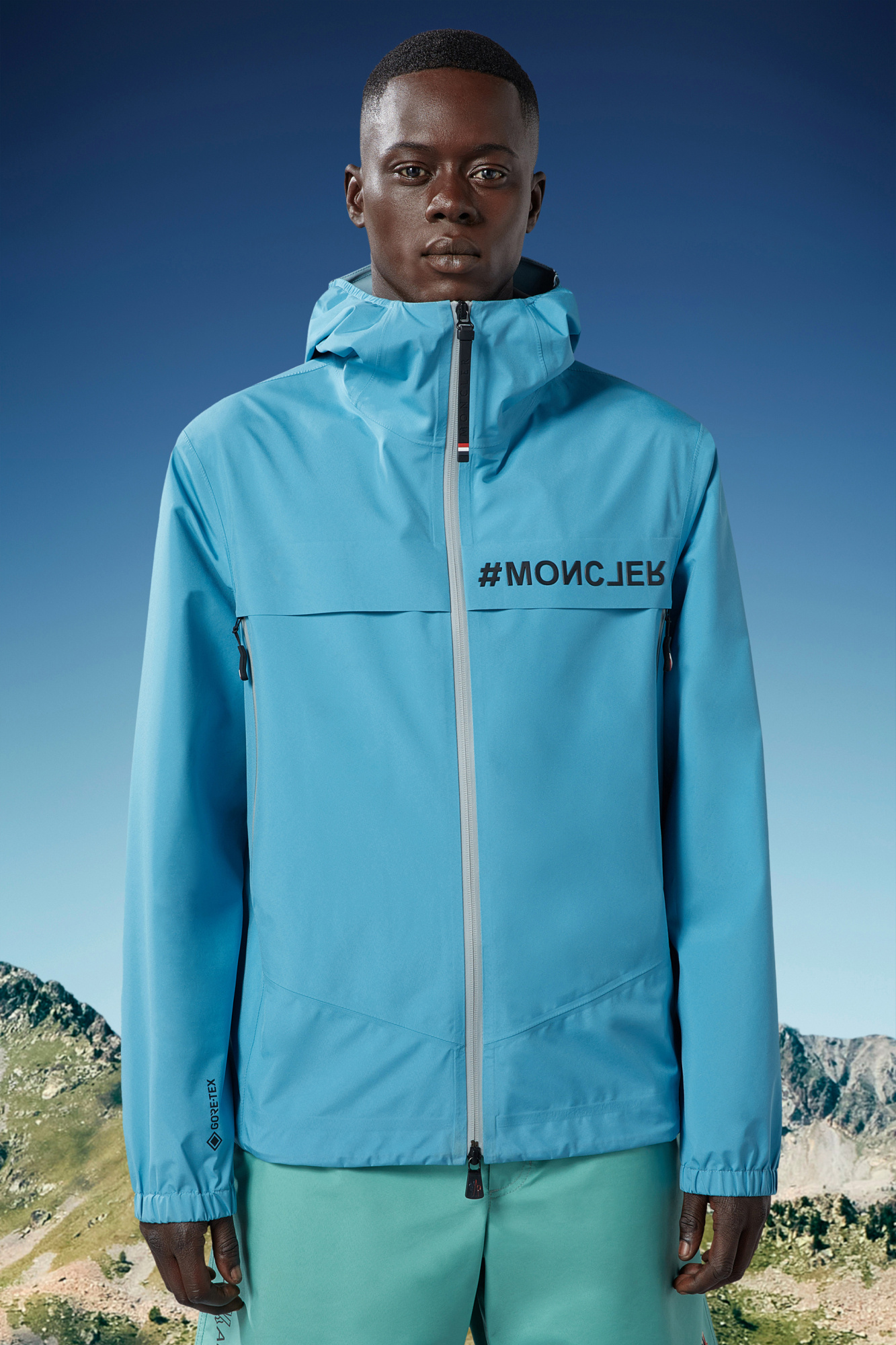 Moncler Grenoble Jackets In Blue