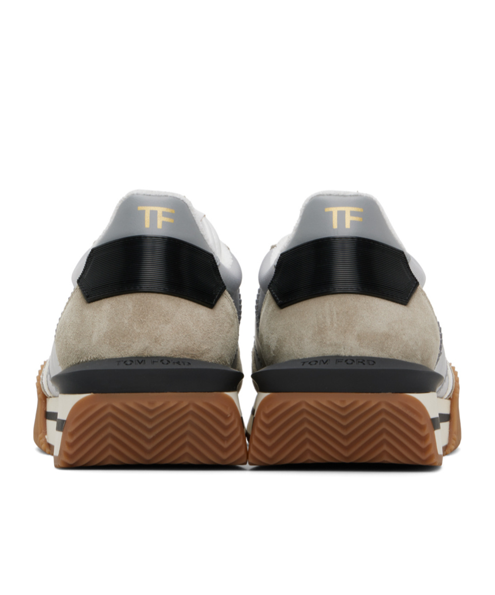 Tom Ford James Chunky Platform Sneakers In White