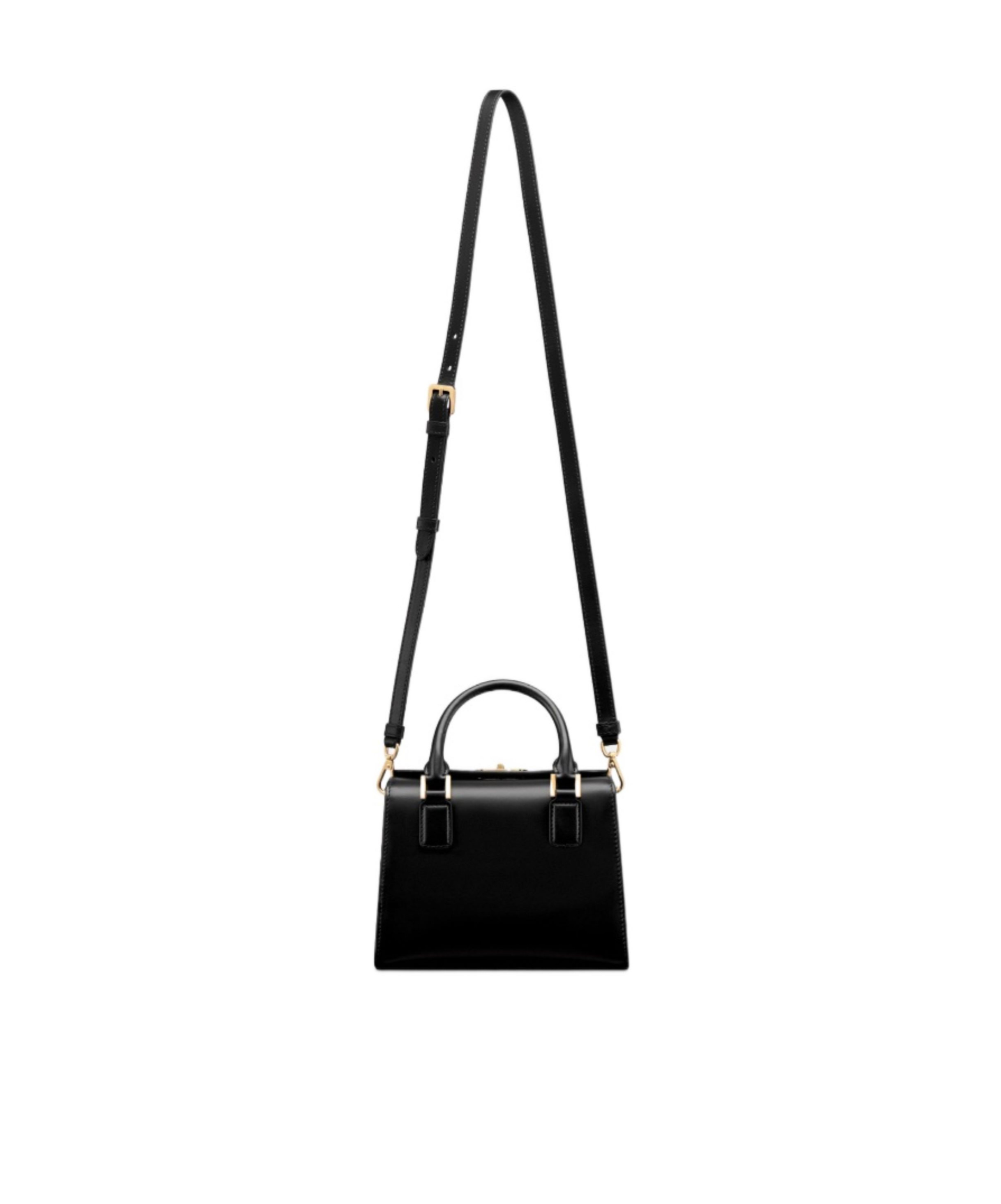 Dior Boston Small Shoulder Bag In Black