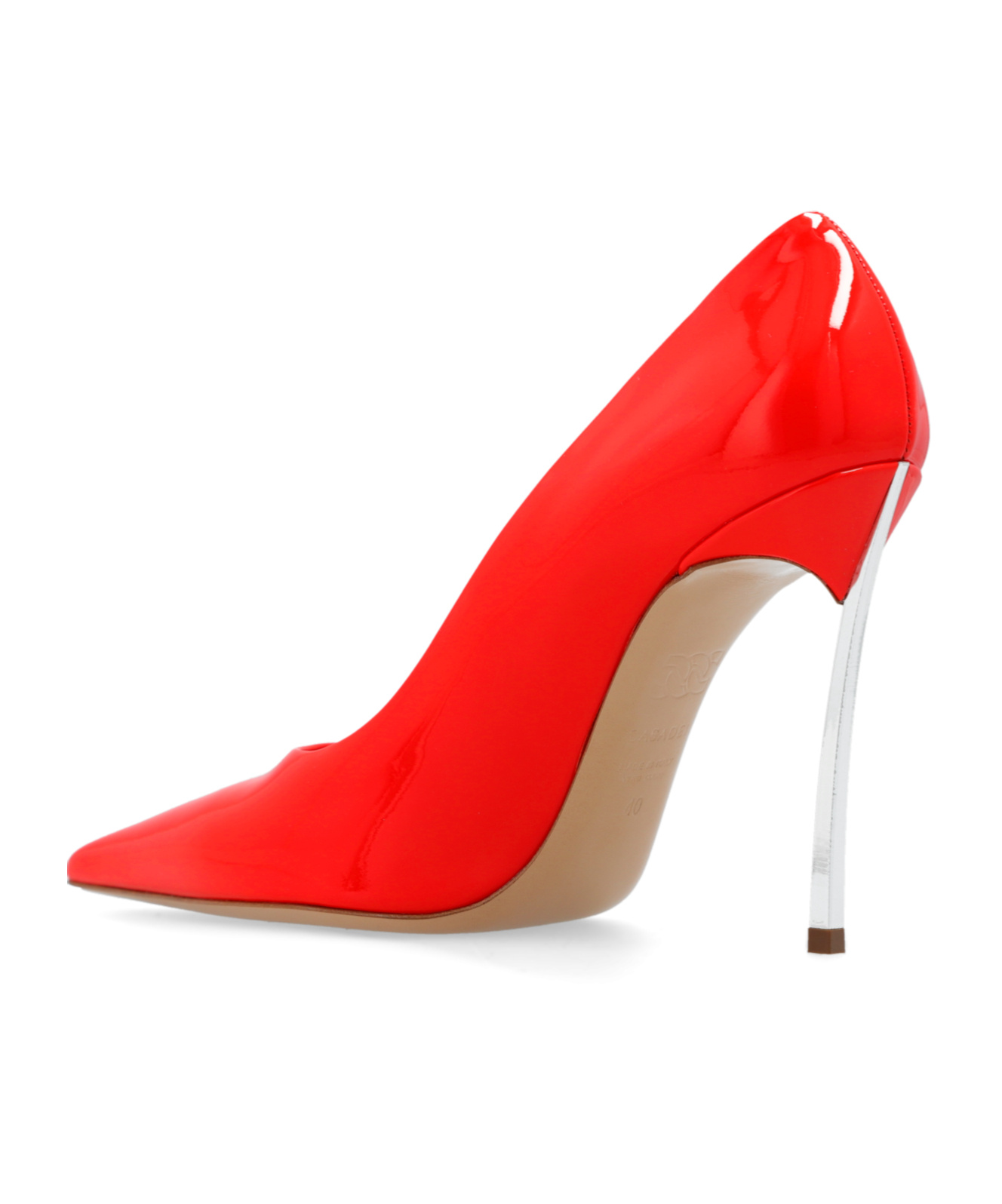Casadei Superblade 100mm Patent Pumps In Red