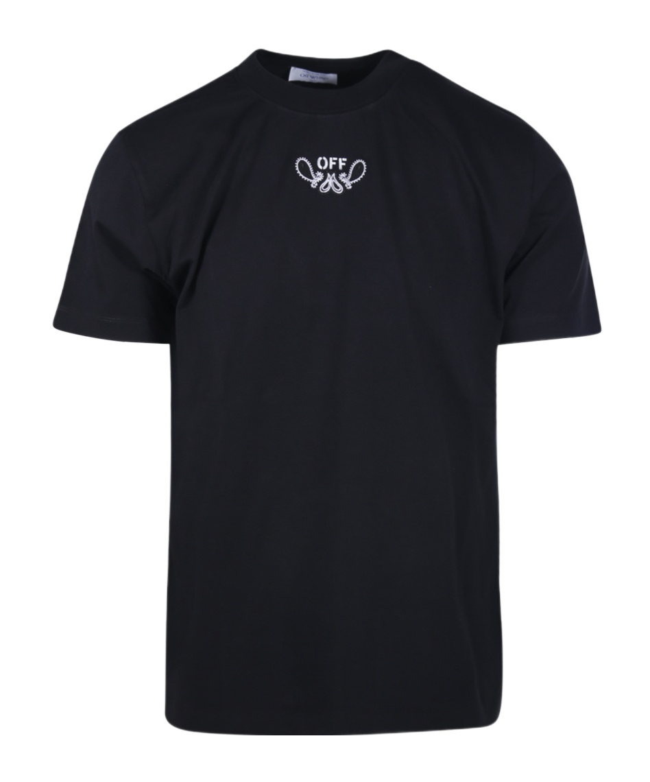 Shop Off-white Bandana Arrow Skate Cotton T-shirt In Black