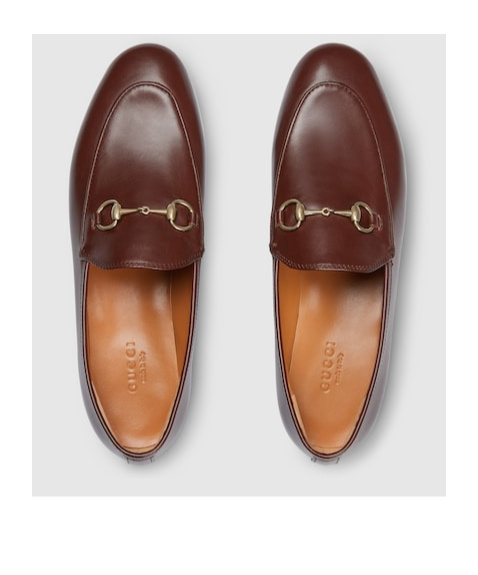 Gucci Leather Loafers Featuring Horsebit Detail In Brown