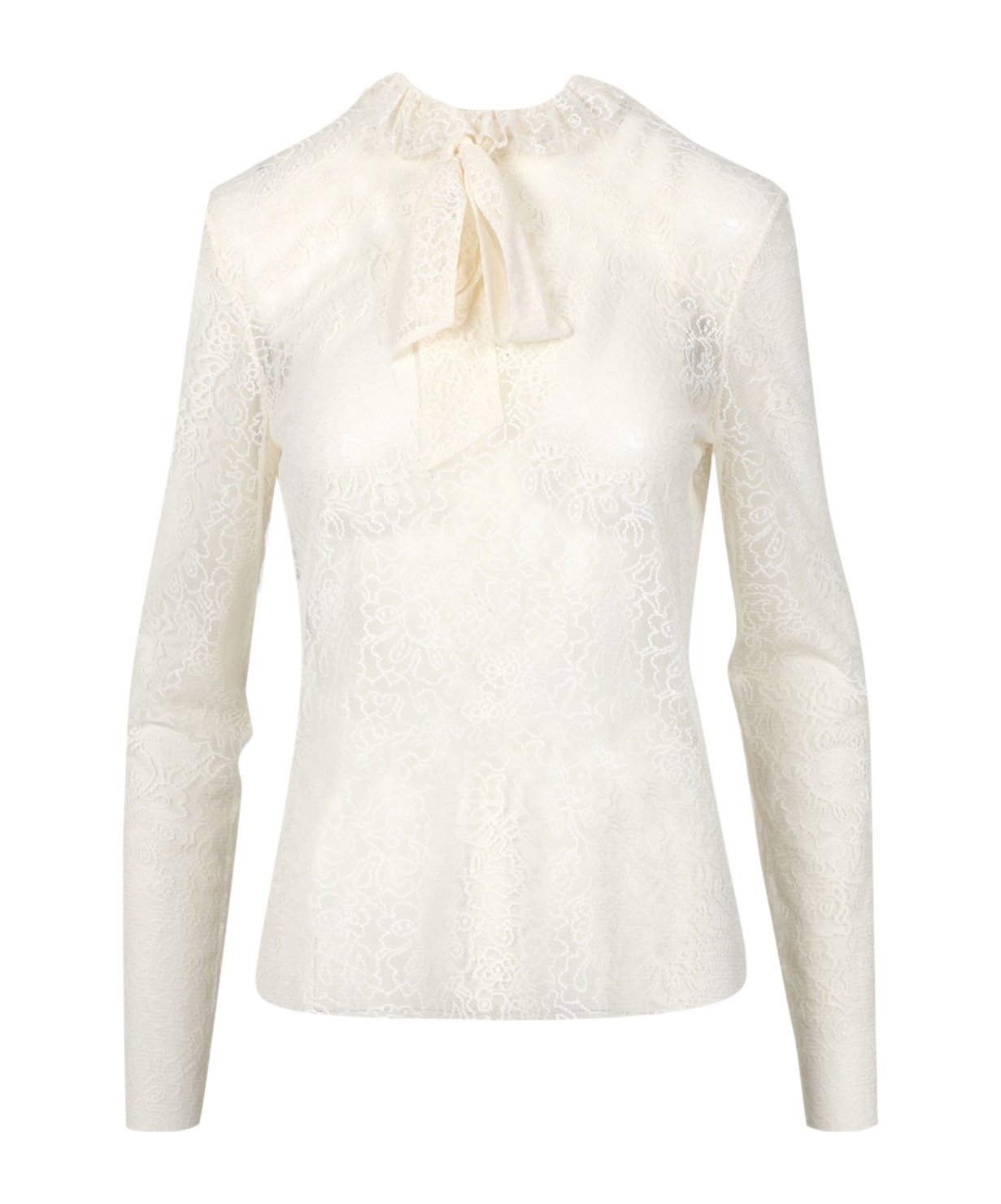 Philosophy Di Lorenzo Serafini Bow Knot Embroidered Blouse In White