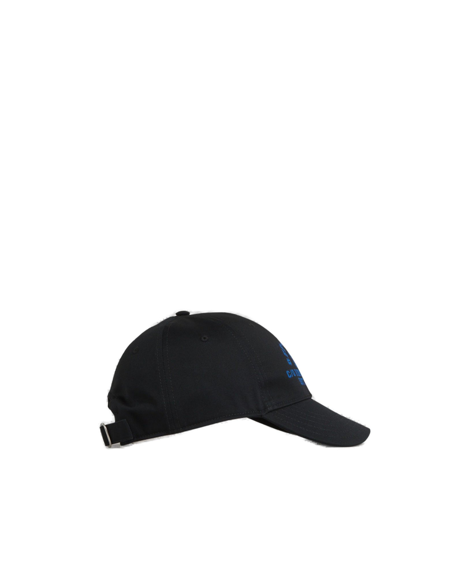 Off-white Solid Color Cap With Contrasting Logo In Black