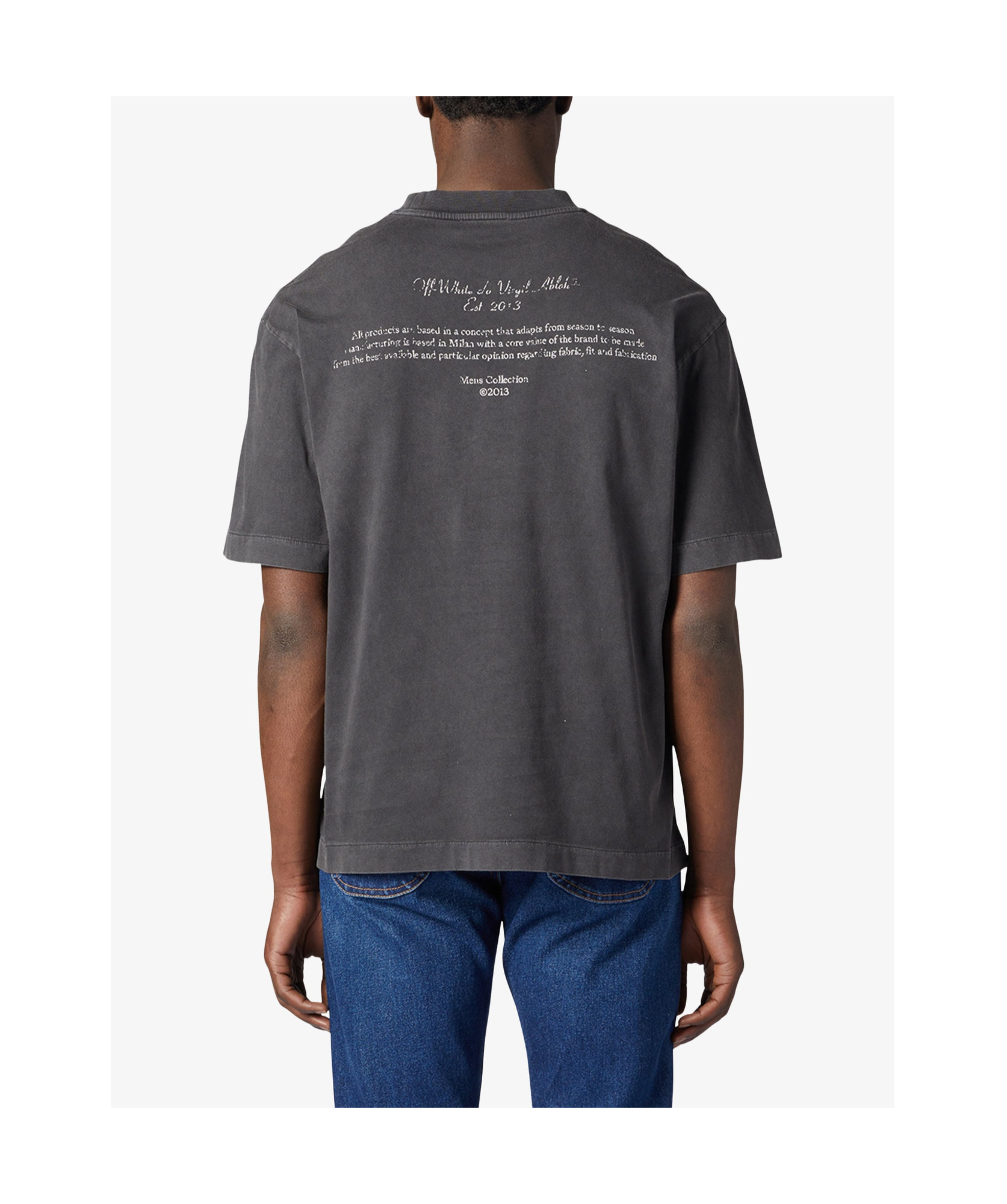 Off-white Logo-print Cotton T-shirt In Black