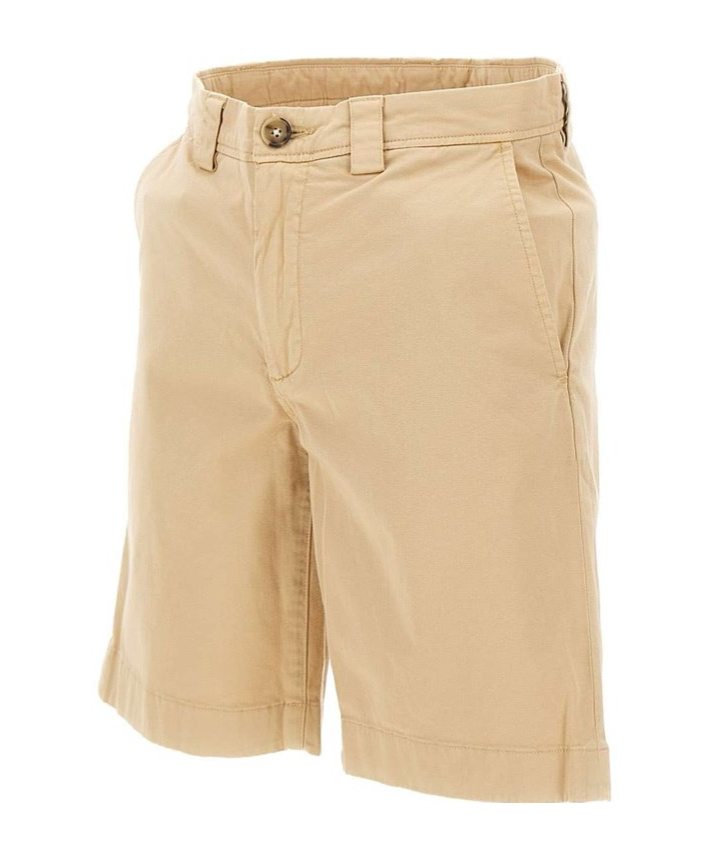Woolrich Bermuda Shorts In Stretch Cotton In Nude