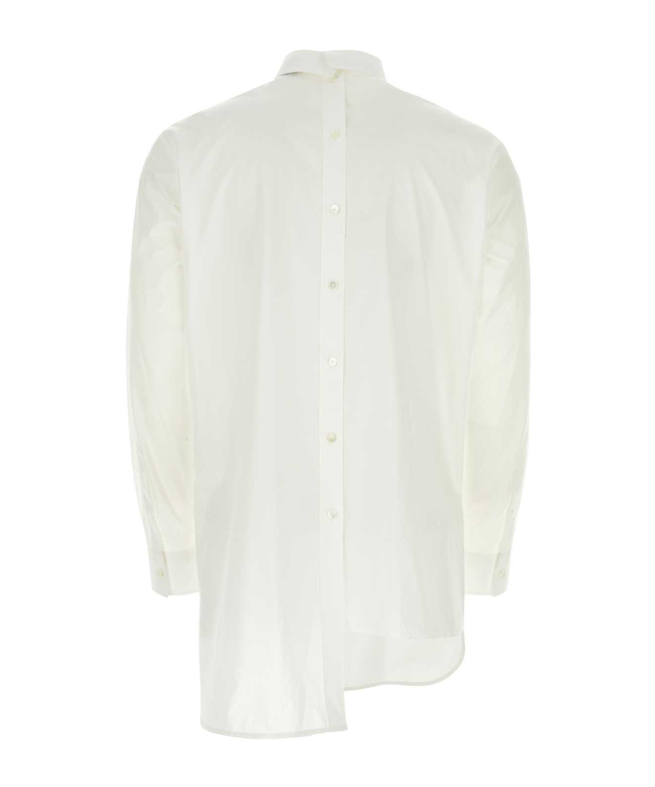 LANVIN LANVIN BUTTONED ASYMMETRIC LONG-SLEEVED SHIRT