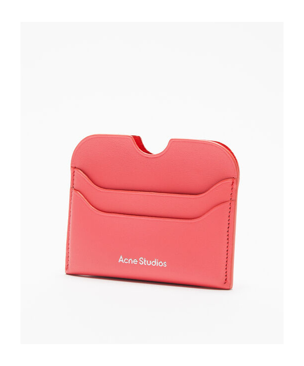 ACNE STUDIOS LOGO-LETTERING LEATHER CARDHOLDER 