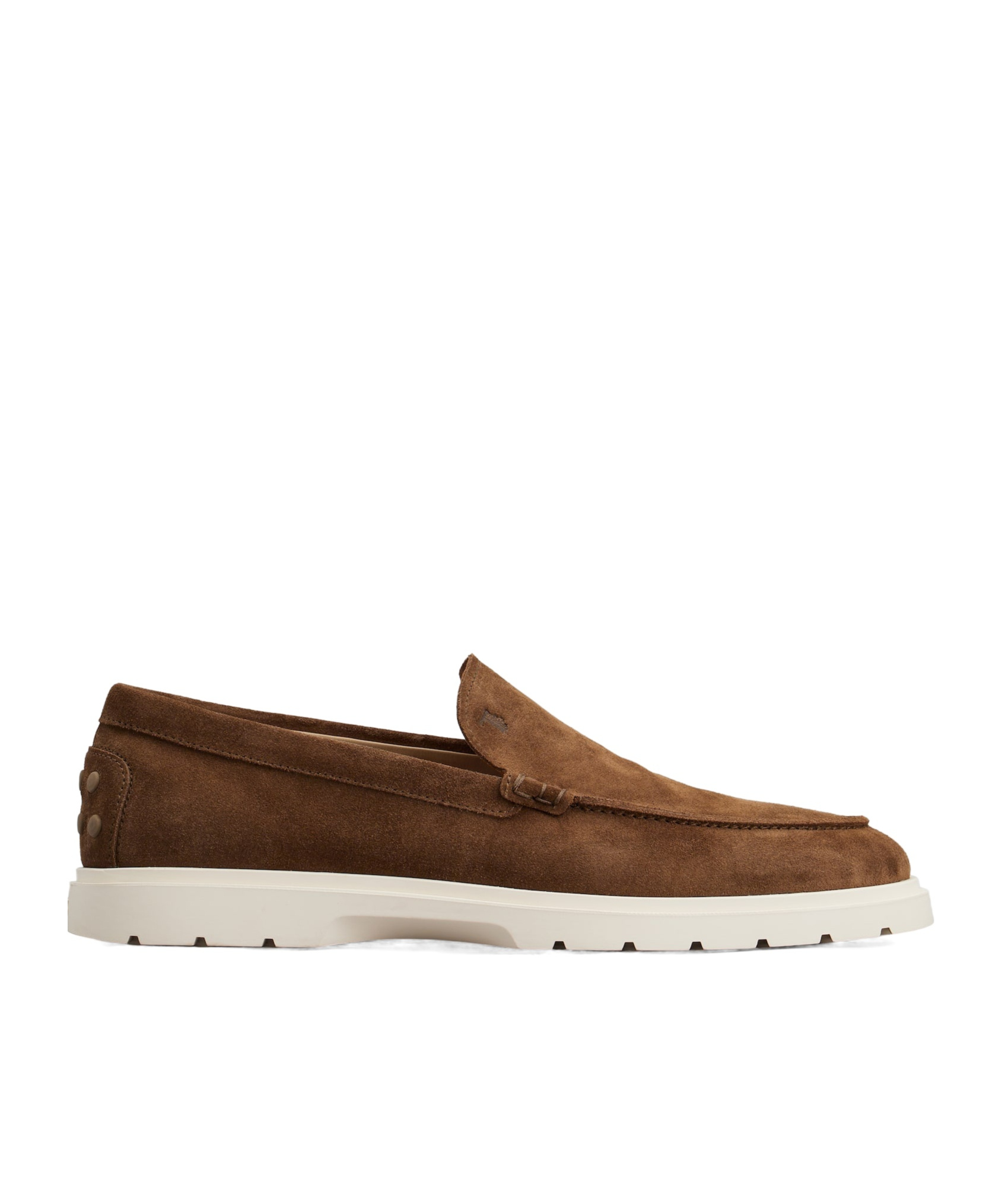 Tod's Men Suede Slipper Moccasin In Brown