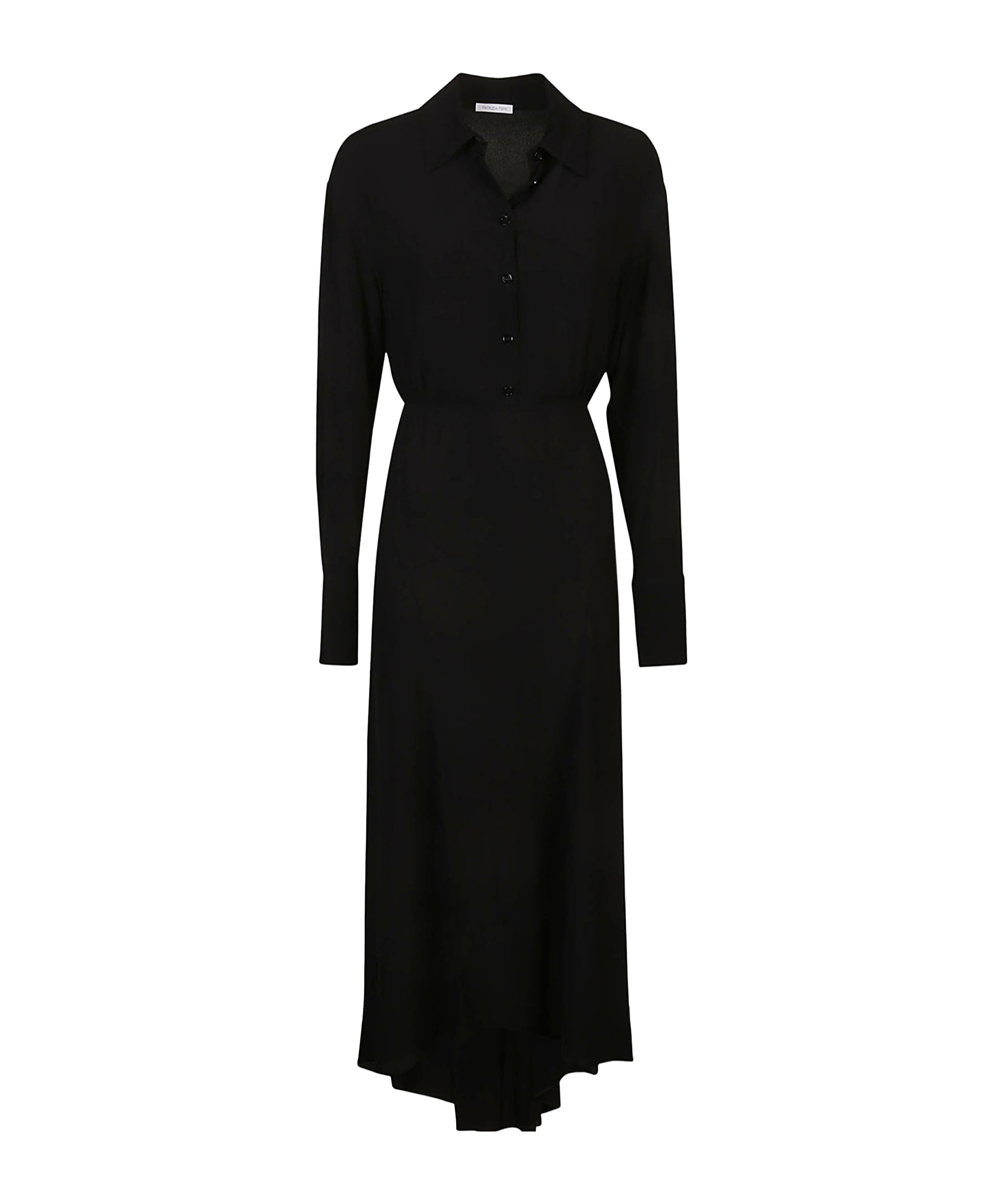 Patrizia Pepe Button-down Midi Dress In Black