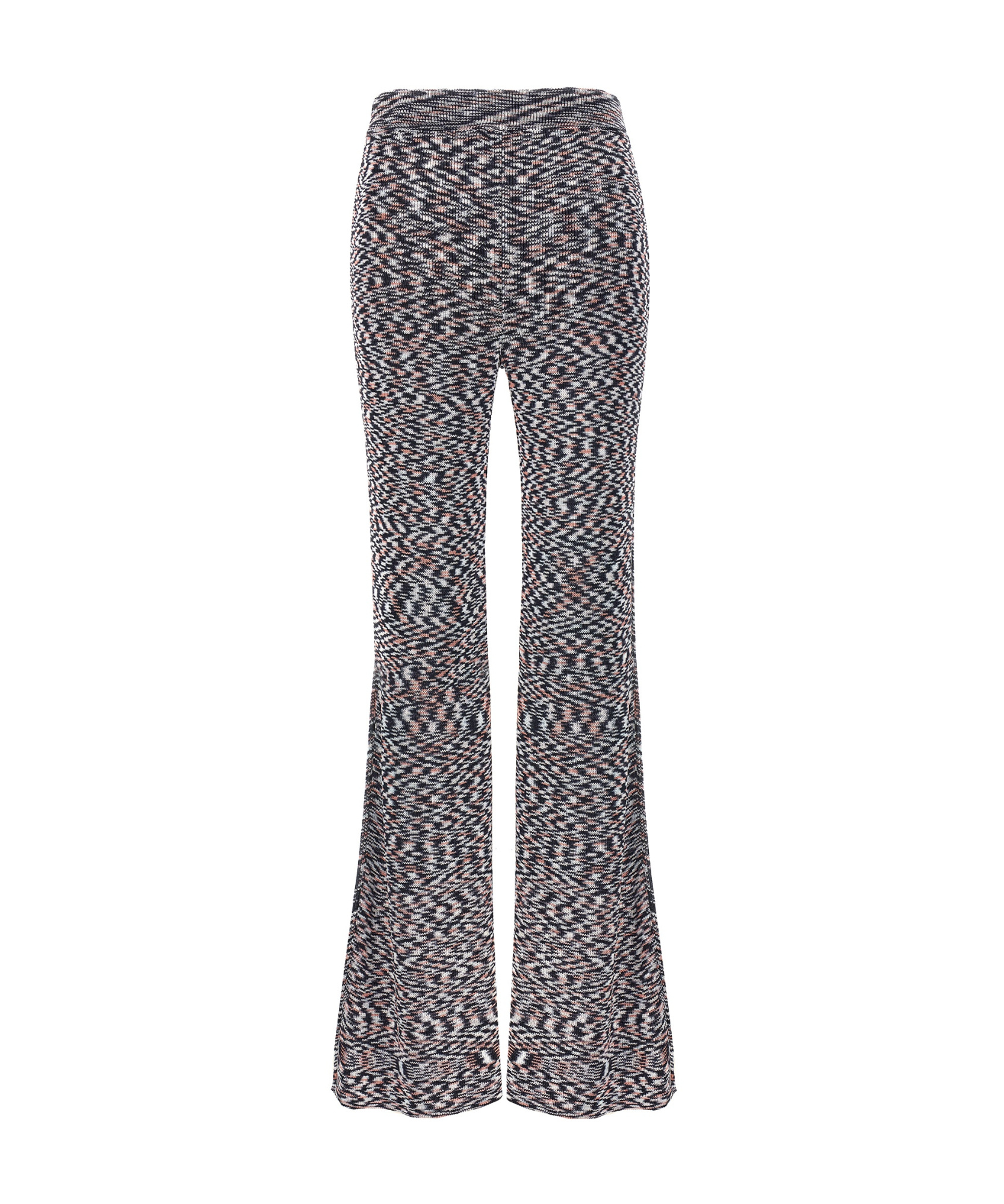 Missoni High-waist Flared Trousers In Gray