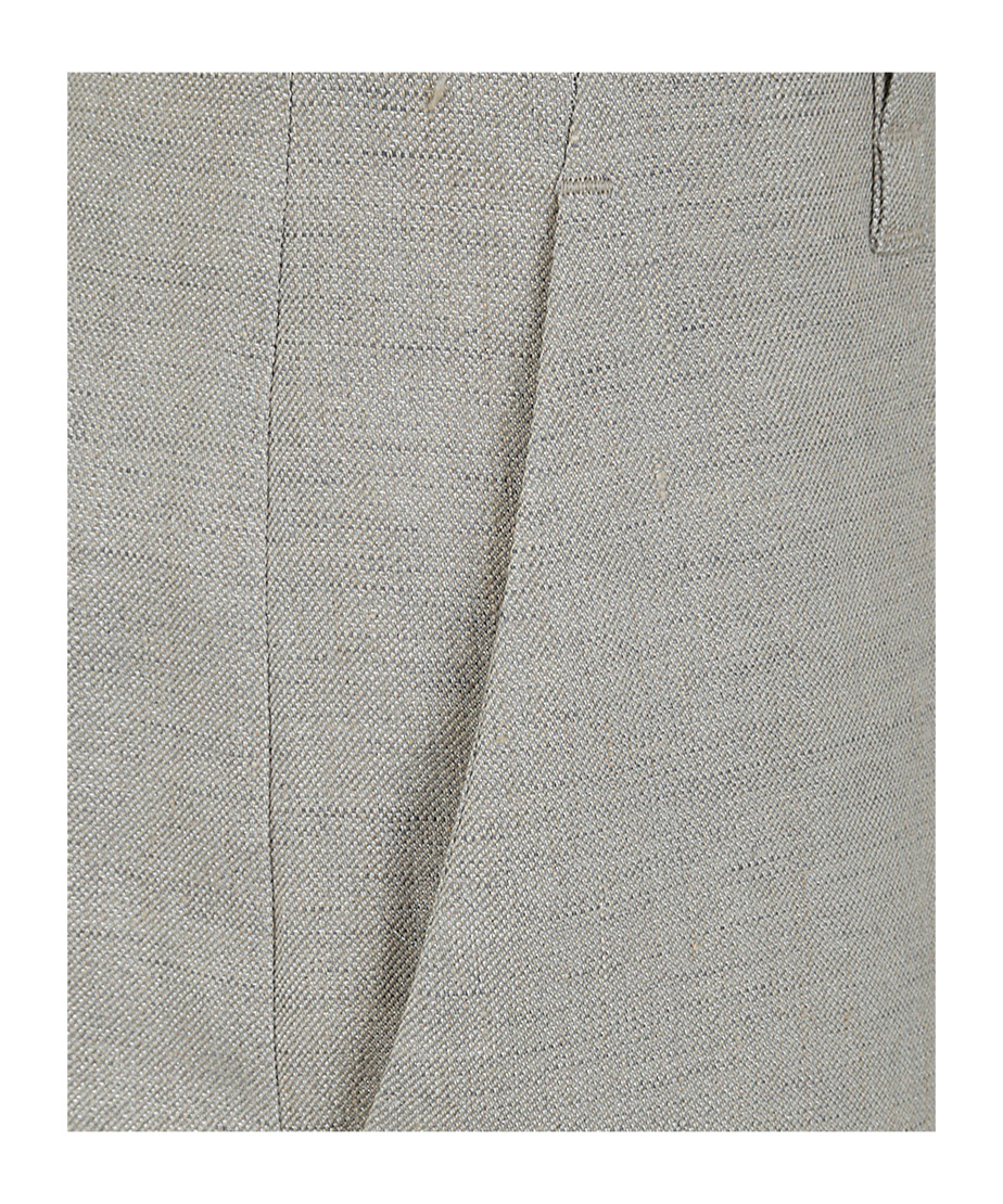 Brunello Cucinelli Concealed-fastening Tailored Trousers In Gray