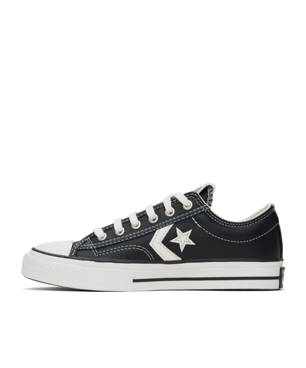 Converse Star Pattern Low-cut Skate Shoes In Black